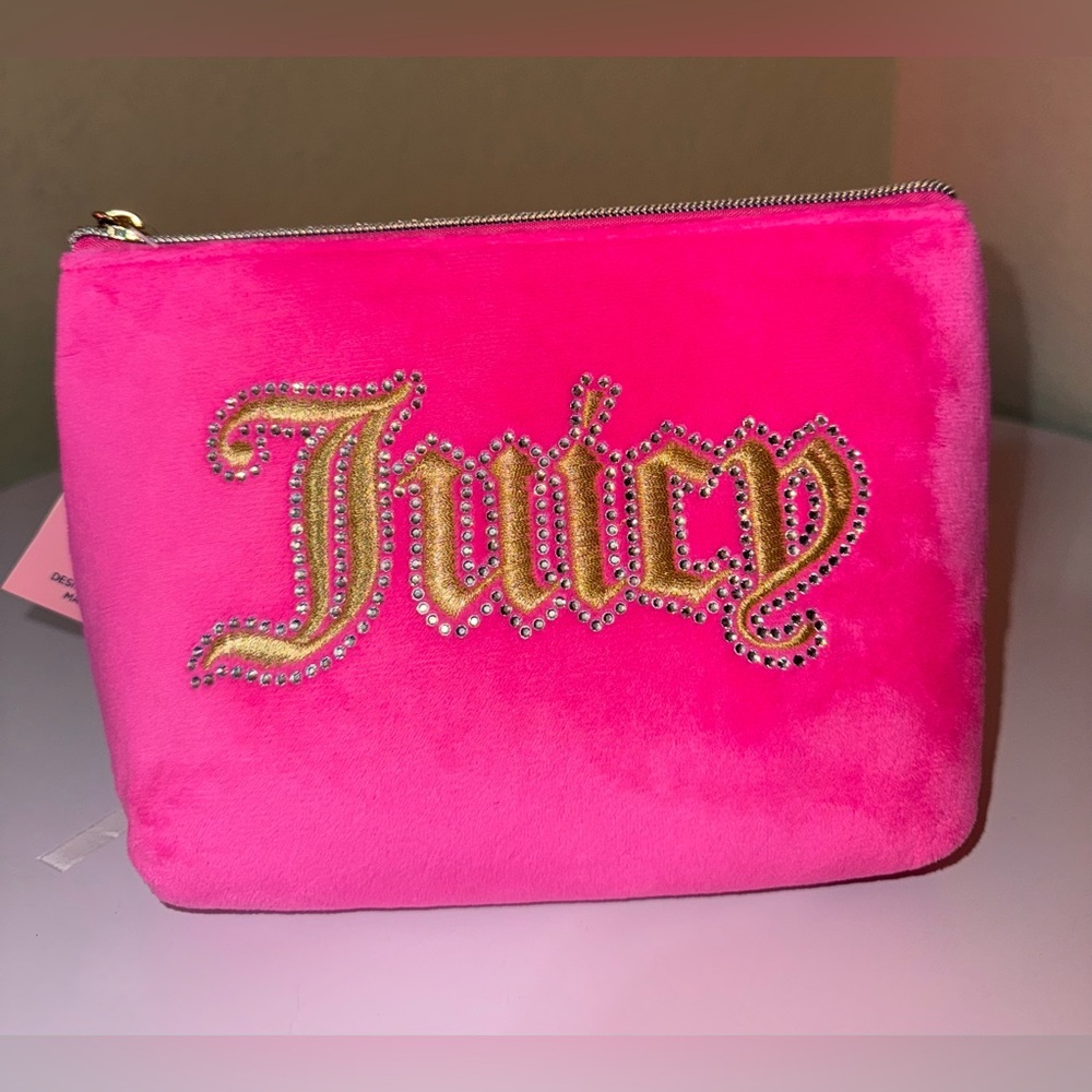 NWT Juice Couture Cosmetic/Make up Bag-Hot Pink💕